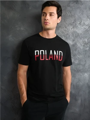 Sinsay - Koszulka Polska - czarny