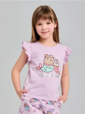 Sinsay - Koszulka Pusheen the Cat - fioletowy