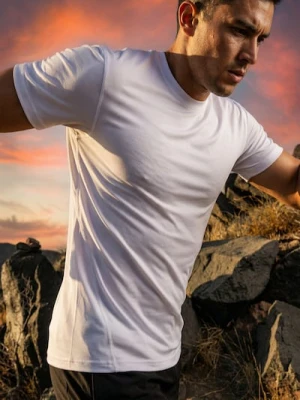 Sinsay - Koszulka regular fit - biały