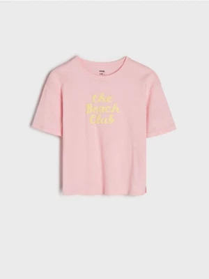 Sinsay - Koszulka - różowy