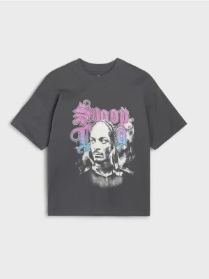 Sinsay - Koszulka Snoop Dogg - szary