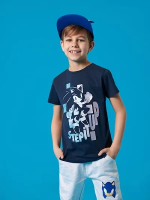 Sinsay - Koszulka Sonic the Hedgehog - granatowy