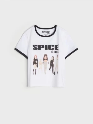 Sinsay - Koszulka Spice Girls - biały