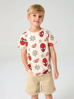 Sinsay - Koszulka Spider-Man - beżowy