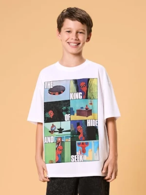 Sinsay - Koszulka Spider-Man - biały