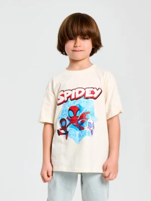 Sinsay - Koszulka Spider-Man - kremowy