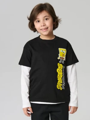 Sinsay - Koszulka SpongeBob - czarny