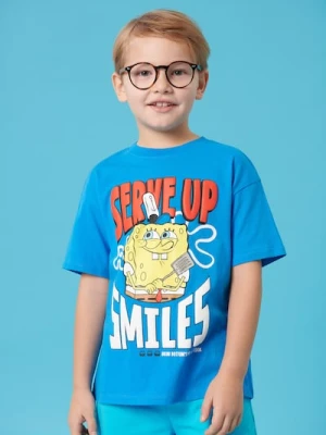 Sinsay - Koszulka SpongeBob - niebieski