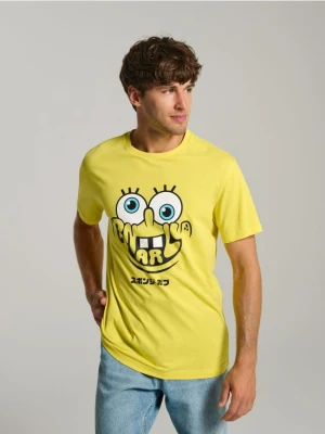 Sinsay - Koszulka SpongeBob - żółty
