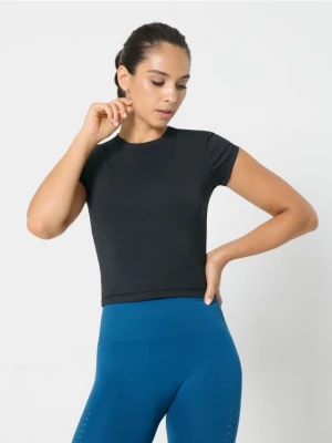 Sinsay - Koszulka sportowa - czarny