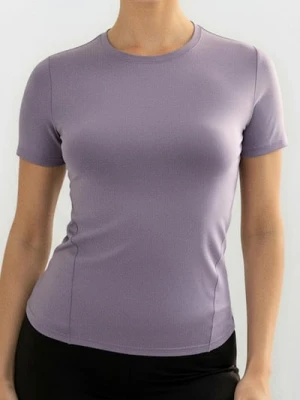 Sinsay - Koszulka sportowa Gym Hard - fioletowy