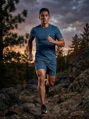 Sinsay - Koszulka sportowa - niebieski