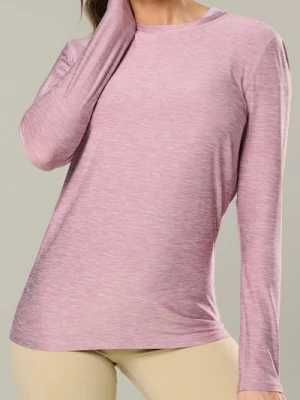 Sinsay - Koszulka sportowa z długim rękawem - różowy