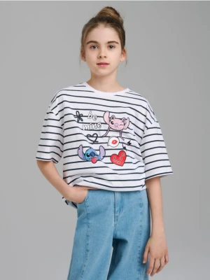 Zdjęcie produktu Sinsay - Koszulka Stitch - biały