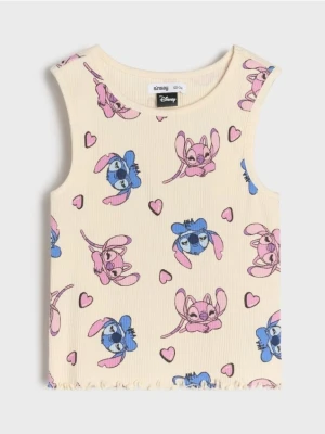 Sinsay - Koszulka Stitch - kremowy