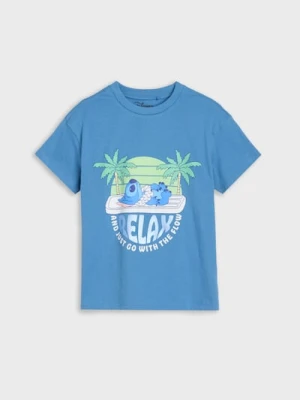 Sinsay - Koszulka Stitch - wielobarwny