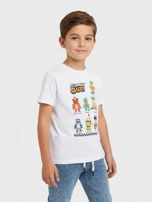 Sinsay - Koszulka Stumble Guys - biały