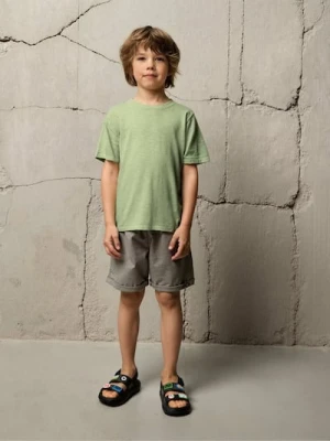 Sinsay - Koszulka swetrowa w stylu basic - zielony