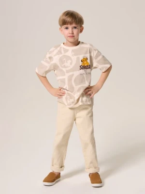 Sinsay - Koszulka The Lion King - kremowy