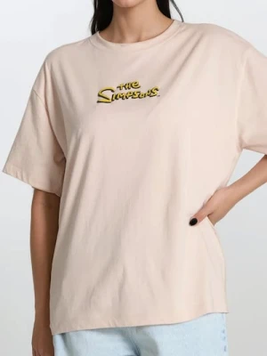 Sinsay - Koszulka The Simpsons - kremowy