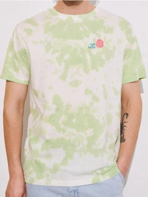 Sinsay - Koszulka tie-dye - zielony