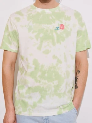 Sinsay - Koszulka tie-dye - zielony