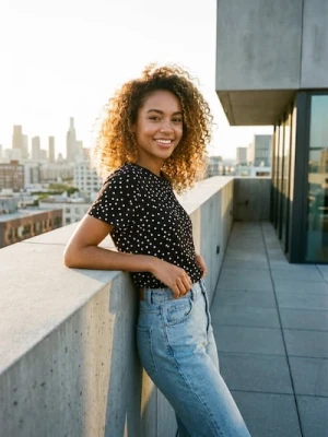 Zdjęcie produktu Sinsay - Koszulka w kropki - czarny