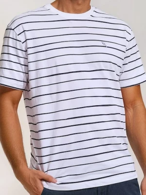 Sinsay - Koszulka w paski - biały