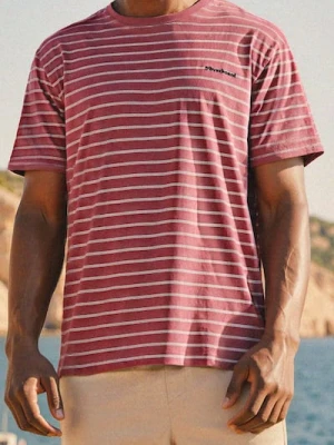 Sinsay - Koszulka w paski - fioletowy