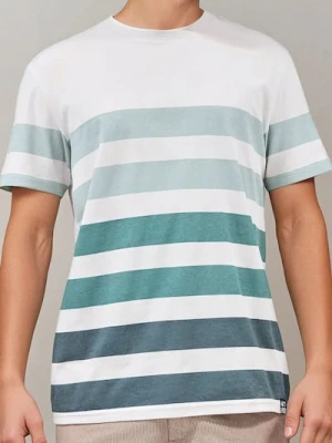 Sinsay - Koszulka w paski - kremowy