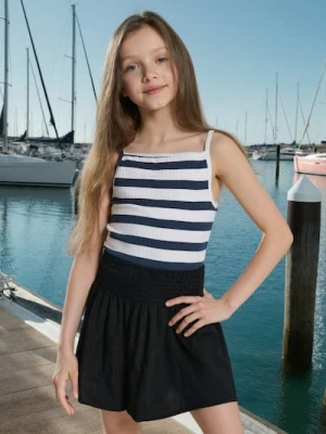 Sinsay - Koszulka w paski na ramiączkach - wielobarwny