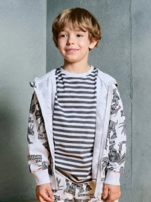 Sinsay - Koszulka w paski - szary