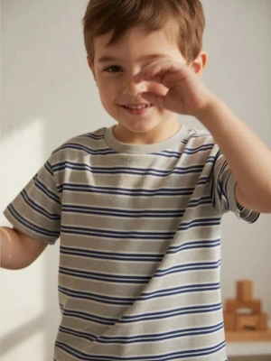 Sinsay - Koszulka w paski - szary