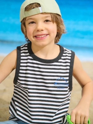 Sinsay - Koszulka w paski - wielobarwny