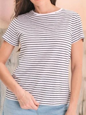 Sinsay - Koszulka w paski - wielobarwny