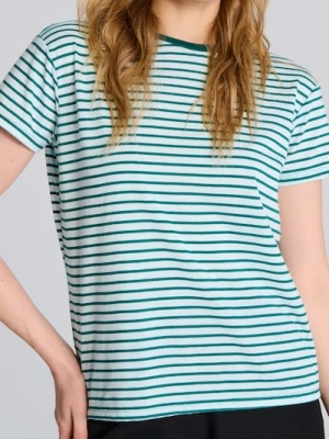 Sinsay - Koszulka w paski - zielony