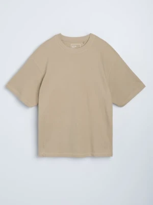 Sinsay - Koszulka w stylu basic - beżowy