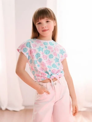 Sinsay - Koszulka z dekoracyjnym wiązaniem - biały