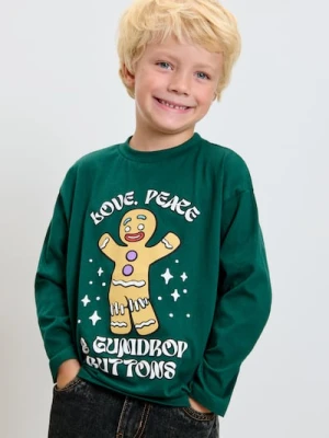 Sinsay - Koszulka z długim rękawem Shrek - zielony