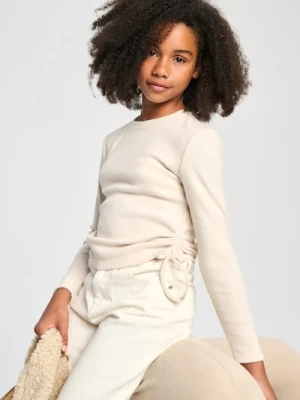 Sinsay - Koszulka z długimi rękawami - beżowy