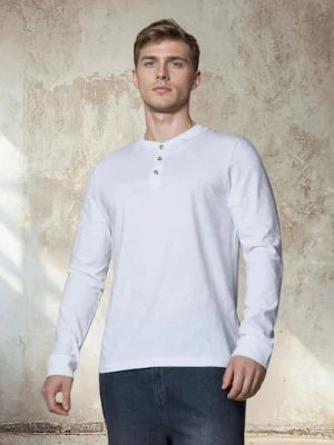 Sinsay - Koszulka z długimi rękawami - biały