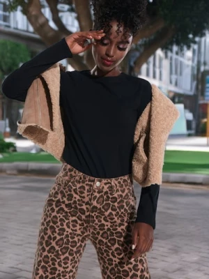 Sinsay - Koszulka z długimi rękawami - czarny