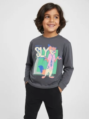 Sinsay - Koszulka z długimi rękawami Disney Zwierzogród - brązowy