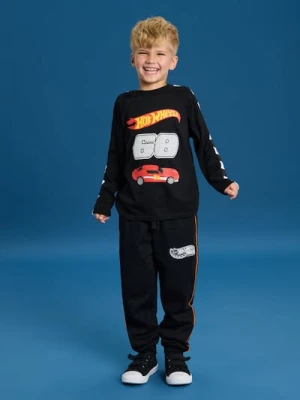 Sinsay - Koszulka z długimi rękawami Hot Wheels - czarny