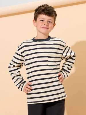 Sinsay - Koszulka z długimi rękawami - kremowy