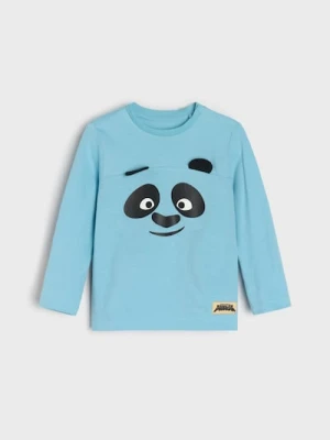 Sinsay - Koszulka z długimi rękawami Kung Fu Panda - niebieski