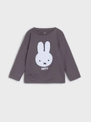 Sinsay - Koszulka z długimi rękawami Miffy - szary