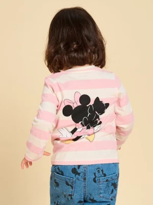 Sinsay - Koszulka z długimi rękawami Minnie Mouse - kremowy