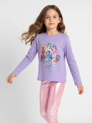 Sinsay - Koszulka z długimi rękawami Monster High - fioletowy