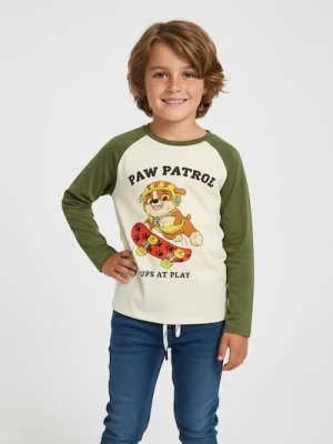 Sinsay - Koszulka z długimi rękawami PAW Patrol - kremowy